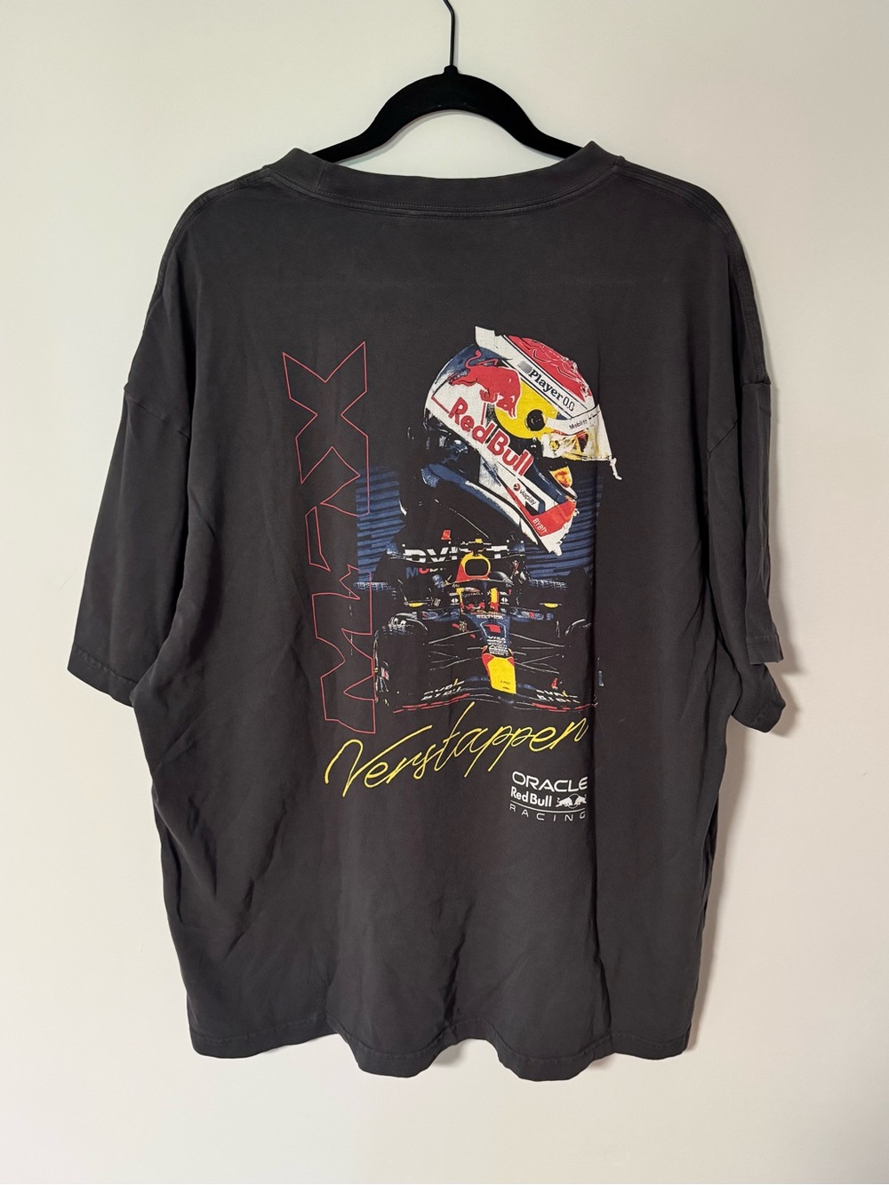 Oracle Red Bull Racing x AE Men’s Boxy Graphic T-Shirt Size XXL Grey - Picture 7 of 9